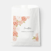 PEACH WATERCOLOR BRAUTPARTY GESCHENKTÜTCHEN (Vorderseite)