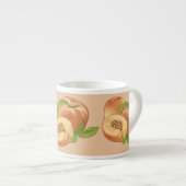 Peach Watercolor Espresso Tasse (Vorderseite Rechts)