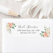 Peach Watercolor Floral Bouquet (Insitu)