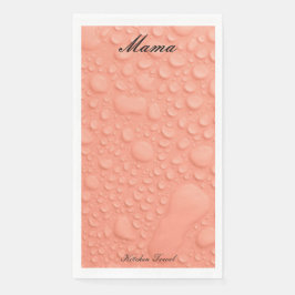 Peach Waterdrop Küchentücher Serviette