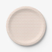 Peach Wave Paper Plate Pappteller (Vorderseite)