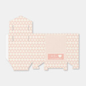 Peach Wave Pattern-Twinkle, Twinkle Little Twins F Geschenkschachtel (Ungefaltet)