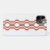 Peach Wave Symmetry Case-Mate iPhone Hülle (Rückseite (Horizontal))