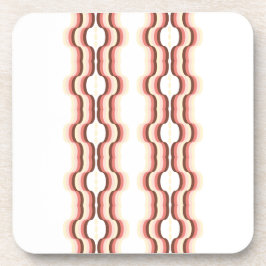 Peach Wave Symmetry Getränkeuntersetzer