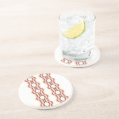 Peach Wave Symmetry Getränkeuntersetzer (Seite)