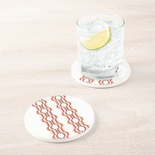 Peach Wave Symmetry Getränkeuntersetzer (Seite)