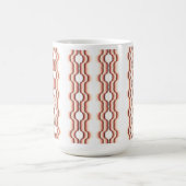 Peach Wave Symmetry Kaffeetasse (Mittel)
