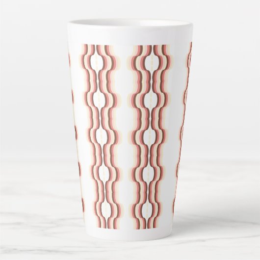 Peach Wave Symmetry Milchtasse (Vorderseite)
