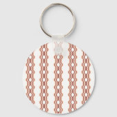 Peach Wave Symmetry Schlüsselanhänger (Rückseite)