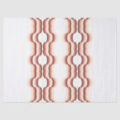 Peach Wave Symmetry Seidenpapier (Vorderseite)