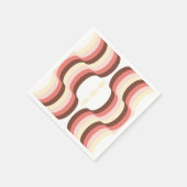 Peach Wave Symmetry Serviette (Ecke)