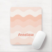 Peach Wavy Personalisiert Mousepad (Mit Mouse)