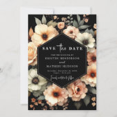Peach Wedding Save The Date (Vorderseite)