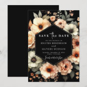 Peach Wedding Save The Date (Vorne/Hinten)