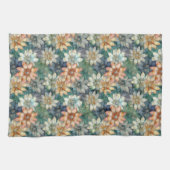 Peach White Blue Green Geschirrtuch (Horizontal)