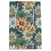 Peach White Blue Green Mittlere Geschenktüte (Vorderseite)