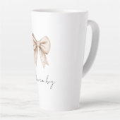 Peach White Bow Milchtasse (Rechte Ecke)