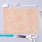 Peach White Dots Birthday Seidenpapier (Handwerk)