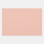 Peach White Leopard Print Geschenkpapier Set (Vorderseite 2)