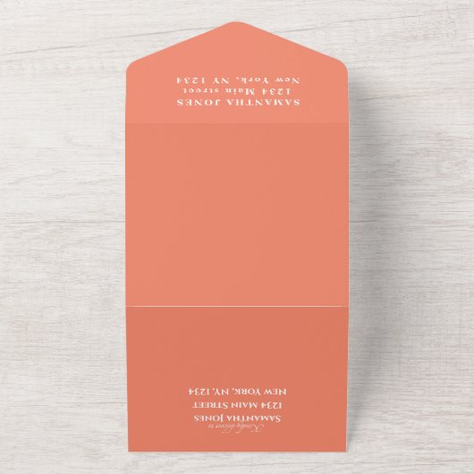 Peach White Niedlich Sweet 16 Tiara Sechzehn Moder All In One Einladung (Außenbereich)