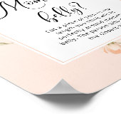 Peach, wie groß das Bauchspiel der Mama ist Poster (Ecke)