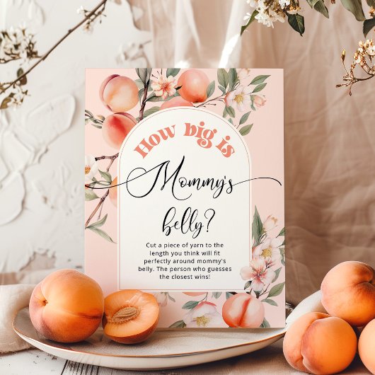 Peach, wie groß das Bauchspiel der Mama ist Poster