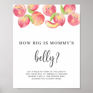 PEACH wie groß ist das Bauchposter der Mama Poster