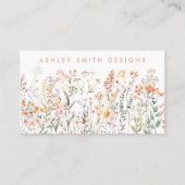 Peach-Wildblume Visitenkarte (Vorderseite)