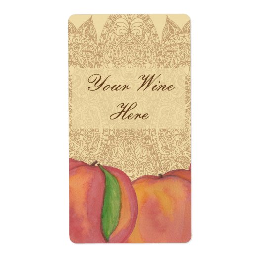 Peach Wine Labels (Vorne)