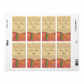 Peach Wine Labels (Vorne)