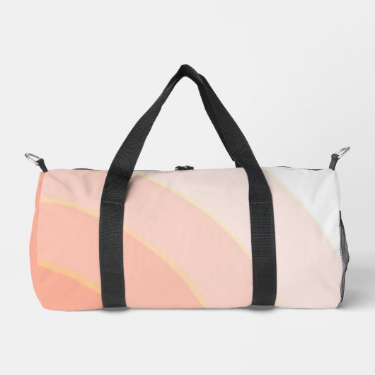 Peach Wirbel Duffle Bag (Vorderseite)
