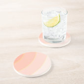 Peach Wirbel Sandstone Untersetzer (Seite)