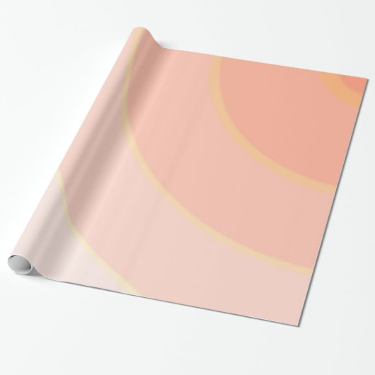 Peach Wirbel Wrapper Paper Geschenkpapier (Ungerollt)