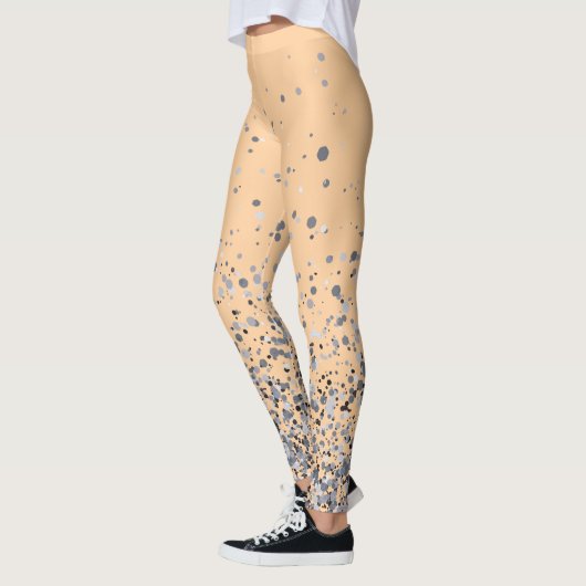 Peach with Freckles Print Leggings (Links)