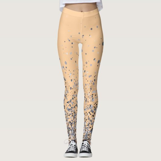 Peach with Freckles Print Leggings (Vorderseite)