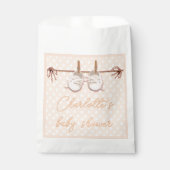 Peach-y Baby Schuhe Geschenktütchen (Vorderseite)