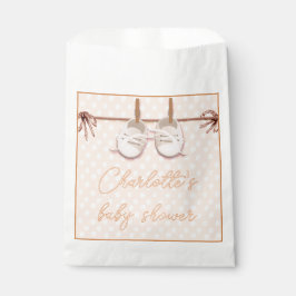 Peach-y Baby Schuhe Geschenktütchen