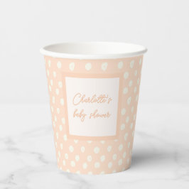 Peach-y Baby Shoe String Pappbecher