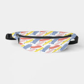 Peach Yellow Blue Pink Paint Stroke Fanny Pack Bauchtasche (Vorderseite)