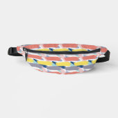 Peach Yellow Paint Stroke Pattern Fanny Pack Bauchtasche (Vorderseite)