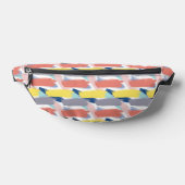 Peach Yellow Paint Stroke Pattern Fanny Pack Bauchtasche (Ablage )