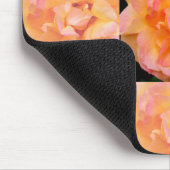 Peach Yellow Pink Blende Rose Blume Foto Mousepad (Ecke)