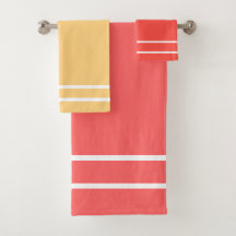 Peach Yellow Summer Fruit Geometric Muster