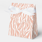 Peach Zebra Print Geschenkschachtel (Vorderseite)