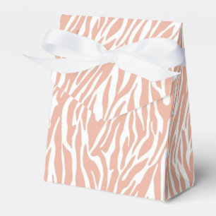 Peach Zebra Print Geschenkschachtel