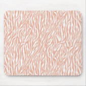 Peach Zebra Print Mousepad (Vorne)
