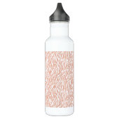 Peach Zebra Print Trinkflasche (Links)