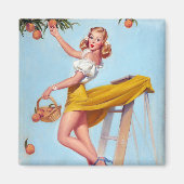 Peaches Button hoch Magnet (Vorne)