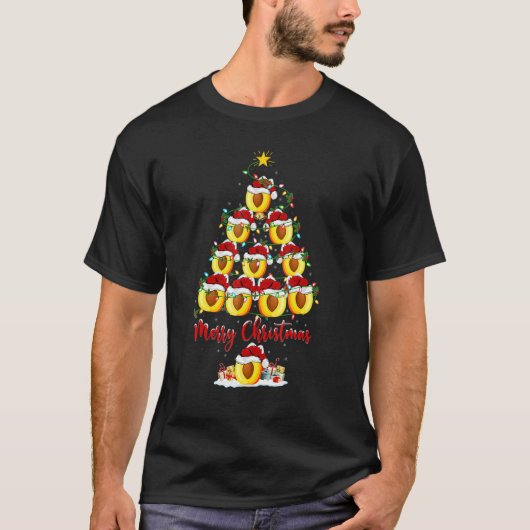 Peaches Christmas Tree Lights Santa Peaches Xmas T-Shirt (Vorderseite)