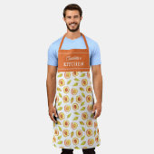 Peaches Custom Kitchen Fruit Unisex Schürze (Getragen)